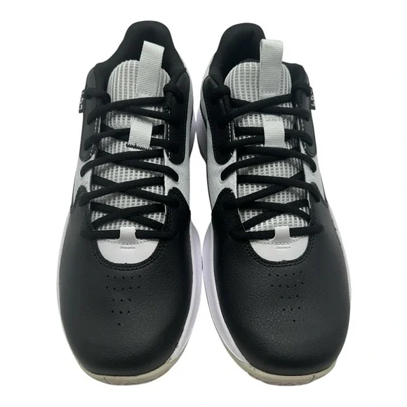 Under Armour Lockdown 7 Basketball Shoes Men's Size 12‎ Black White Sneakers